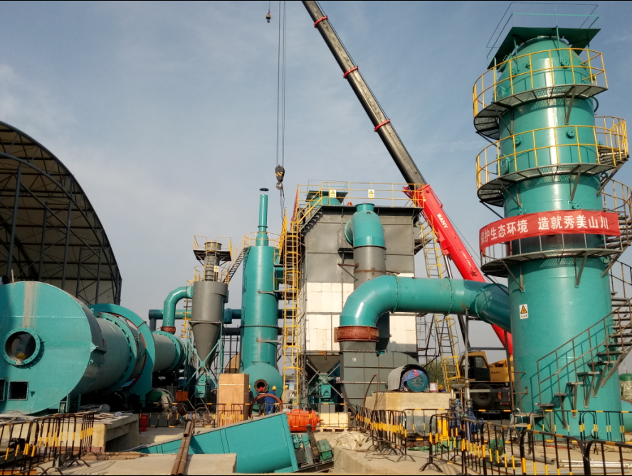 土壤修復設(shè)備安裝現(xiàn)場